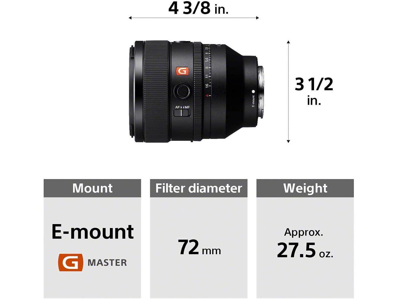 Sony FE 50mm F1.2 GM (SEL50F12GM) Full-Frame Lens Bundle