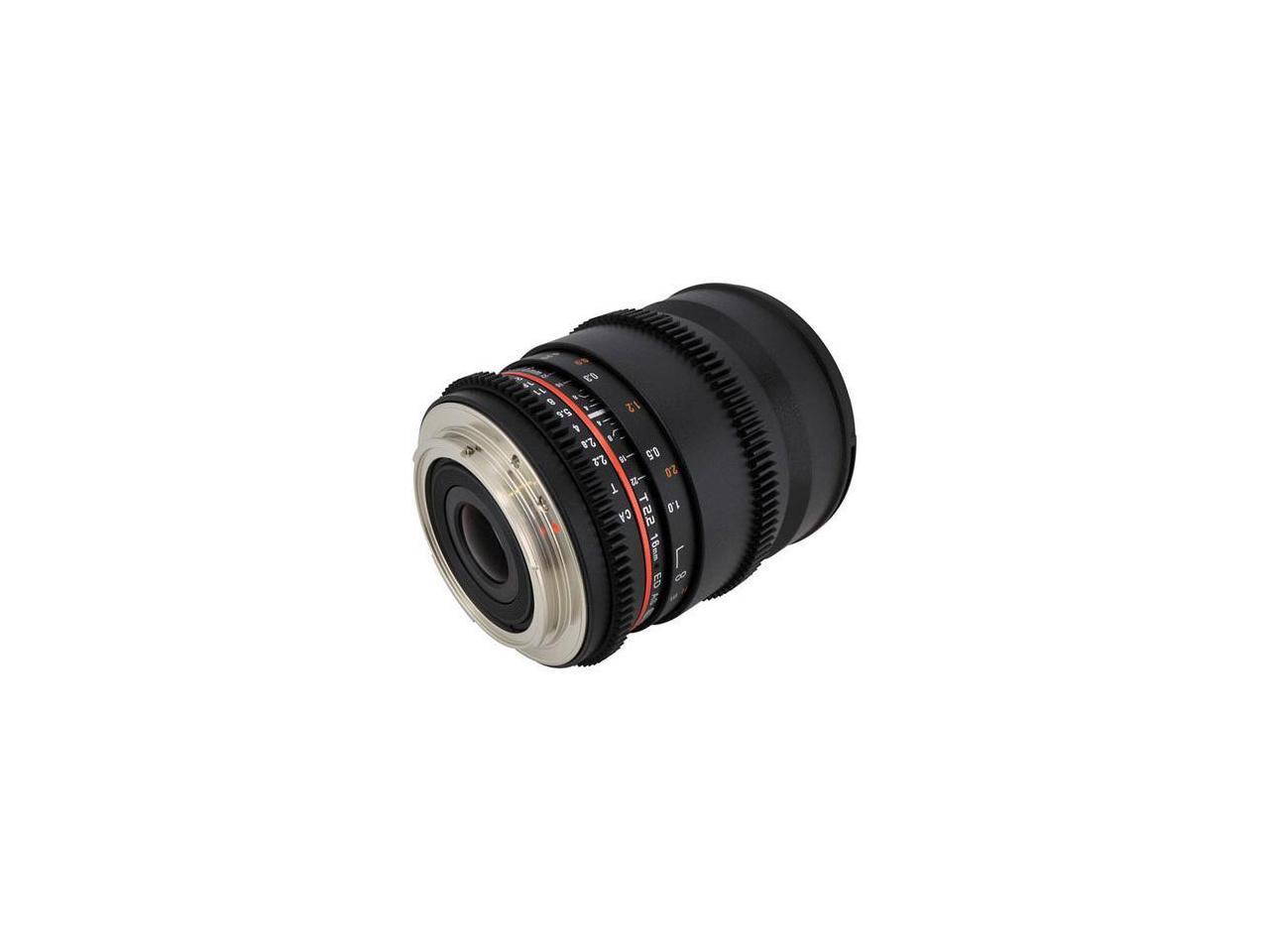 Rokinon CV16M-NEX 16mm T2.2 Cine Wide Angle Lens for Sony E-Mount Cameras
