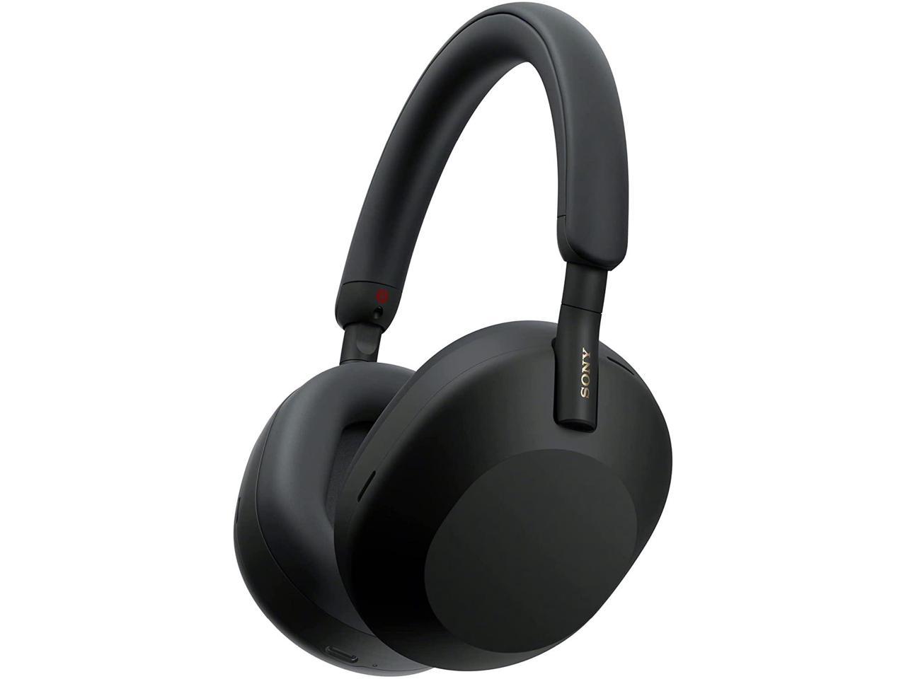 Sony WH-1000XM5 Wireless Industry Leading Noise Canceling Headphones with Auto Noise Canceling Optimizer, Crystal Clear Hands-Free Calling, and Alexa Voice Control, Black