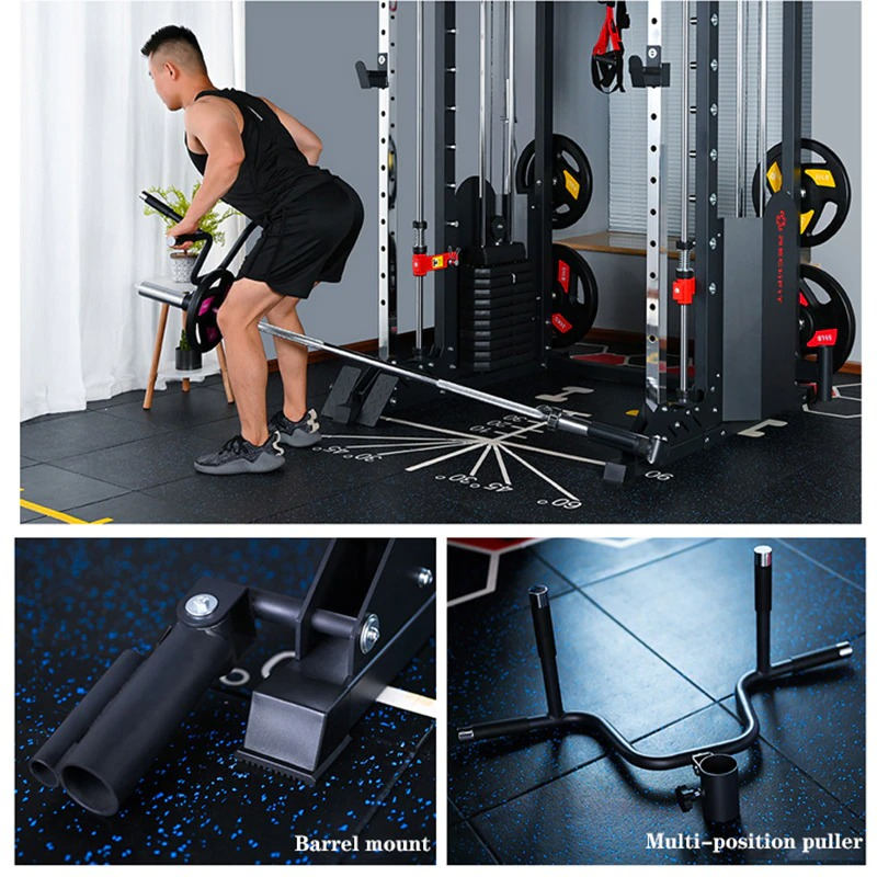 Multifunctional Smith machine fitness equipment single station bird strength training comprehensive training device
