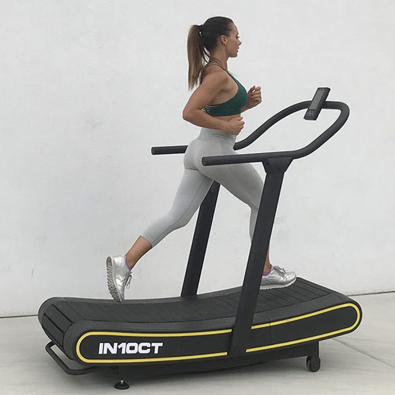 Health Runner Curved Manual Treadmill - Non Motorized Treadmill with Curved Running Platform