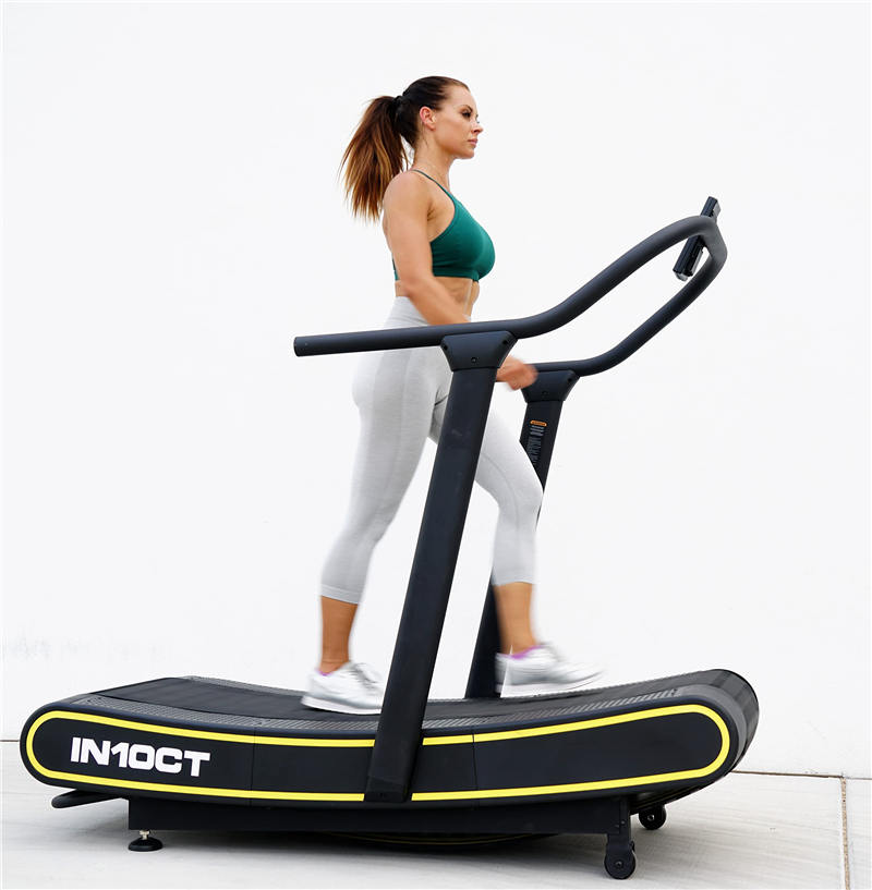 Health Runner Curved Manual Treadmill - Non Motorized Treadmill with Curved Running Platform
