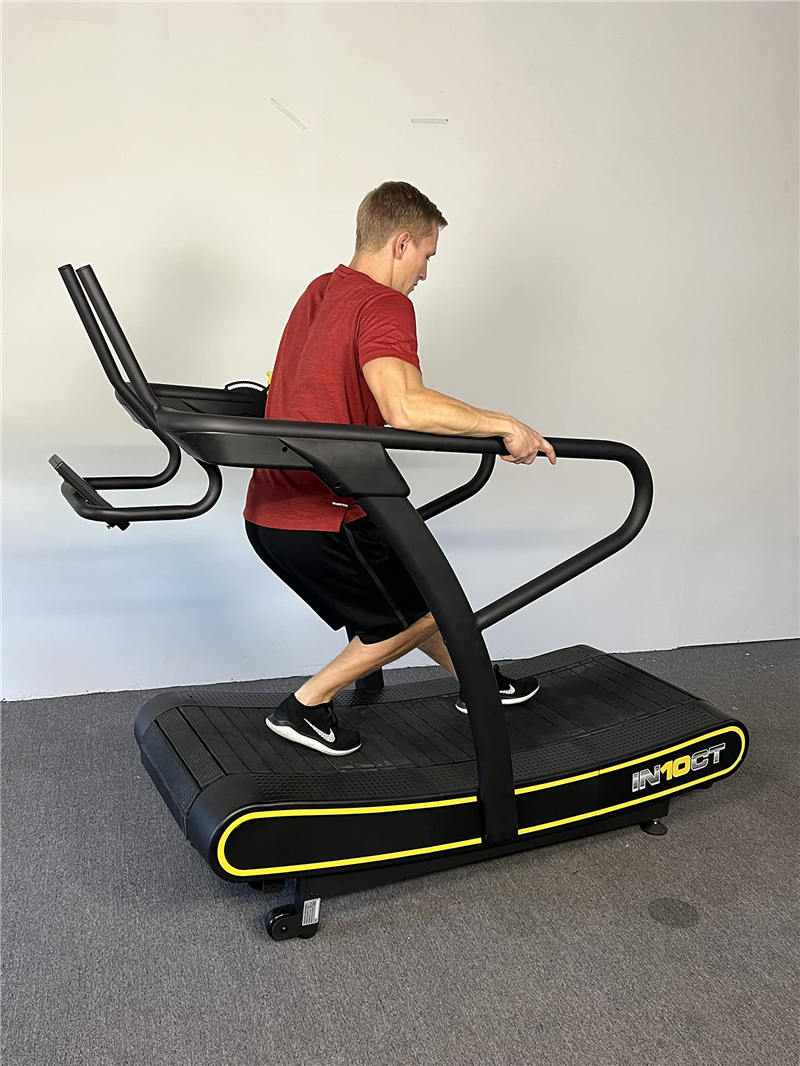 Resistance Runner Manual Curved Wide Treadmill, 10 Levels of Magnetic Resistance